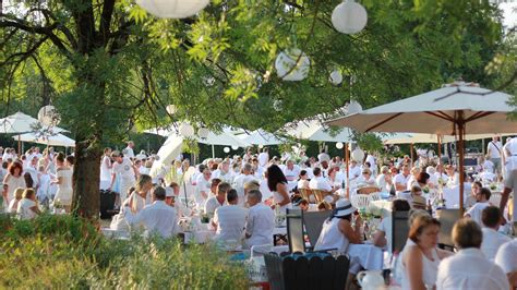 Weißes Dinner am See im Stadthallenpark Deggendorf