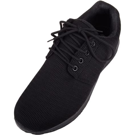 Mens Lace Up Mesh Style Memory Foam Trainers Absolute Footwear