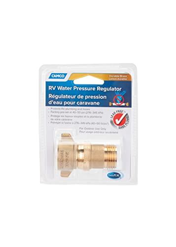 Camco 40055 Rv Brass Inline Water Pressure Regulator Helps Protect Rv Plumbing And Hoses From