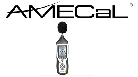 Sound Level Meter Amecal St Youtube