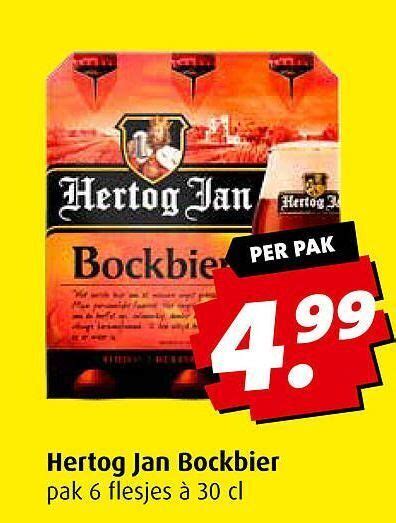 Hertog Jan Bockbier Pak Flesjes Cl Aanbieding Bij Boni