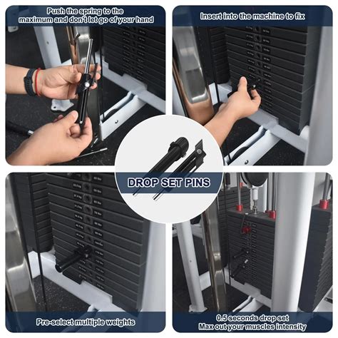Auto Drop Set Pins for Weight Stack - Fitness Drop Set Pins, OEM Available