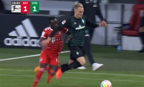 Bayern Munich Vs Werder Breme Laction De La Blessure De Sadio Man