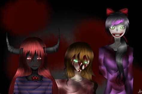 Creepypasta Girls By Fandomlove12 On Deviantart