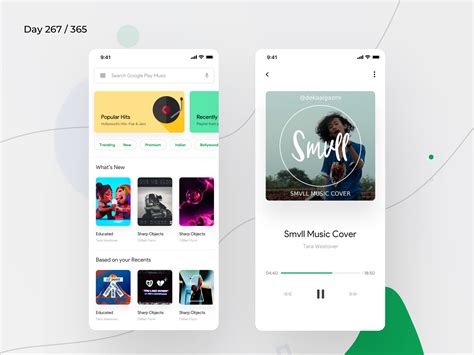 Google Play Music App Redesign | Day 275/365 - Project365 | Google play