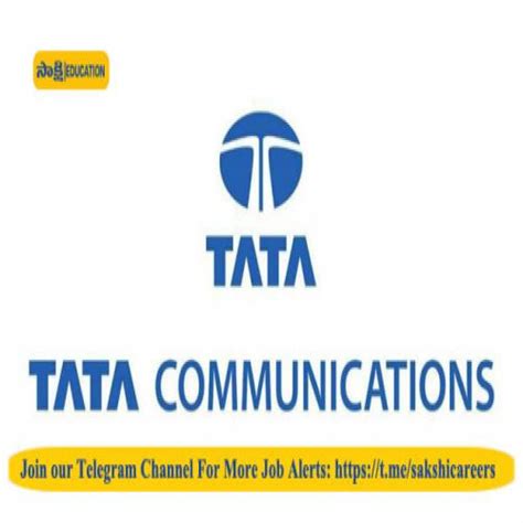 Tata Communications Is Hiring Freshers Sakshi Education