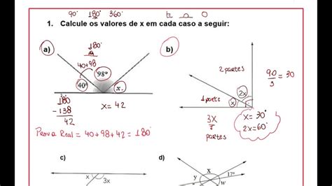 Angulos Suplementares E Complementares Exercicios Braincp