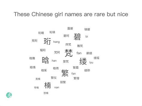 These Chinese girl names are rare but nice - ChineseNameTools