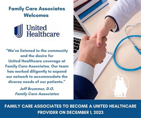 Family Care Associates to Become a United Healthcare Provider ...