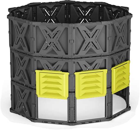 Compost Bin Outdoor Composter Bin 220 Gallon Easy