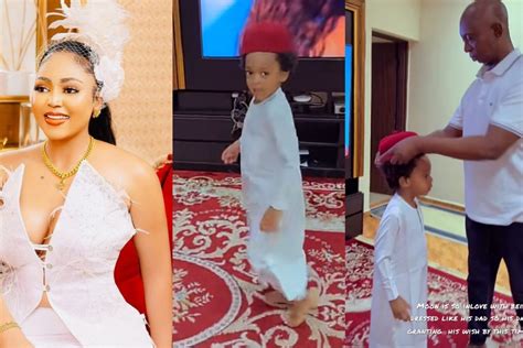 Regina Daniels Emotional As Husband Ned Nwoko Grants Their Son Moon