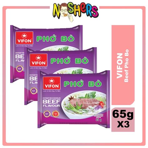 Noshers Vifon Instant Rice Noodles Beef Flavour Noodles Soup Pho Bo G