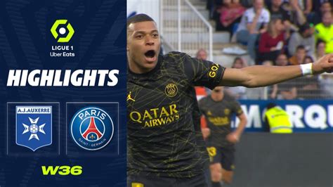 AJ AUXERRE PARIS SAINT GERMAIN 1 2 Highlights AJA PSG