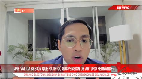 Experto En Derecho Electoral Julio C Sar Silva Solo Queda Que Jne Le