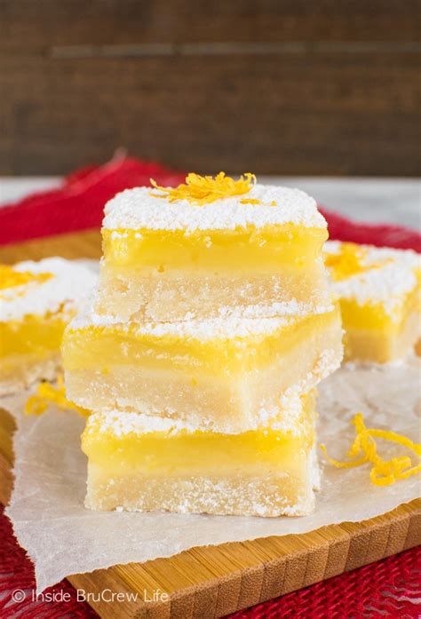 The Best Lemon Bars Recipe Inside Brucrew Life