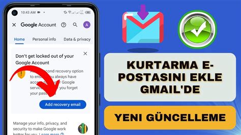 Gmail Hesab Na Kurtarma E Postas Nas L Eklenir Yeni G Ncelleme