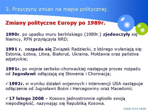 Geografia Liceum Temat Zmiany Na Mapie Politycznej Wiata