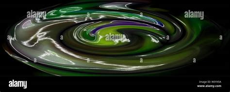 Digital Art Panoramic Abstract D Objects With Soft Lighting X