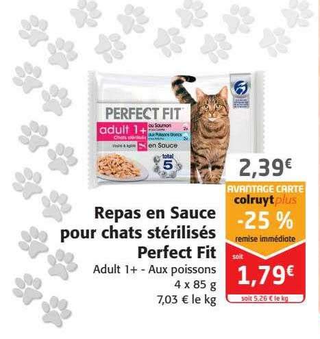 Promo Repas En Sauce Pour Chats St Rilis S Perfect Fit Chez Colruyt