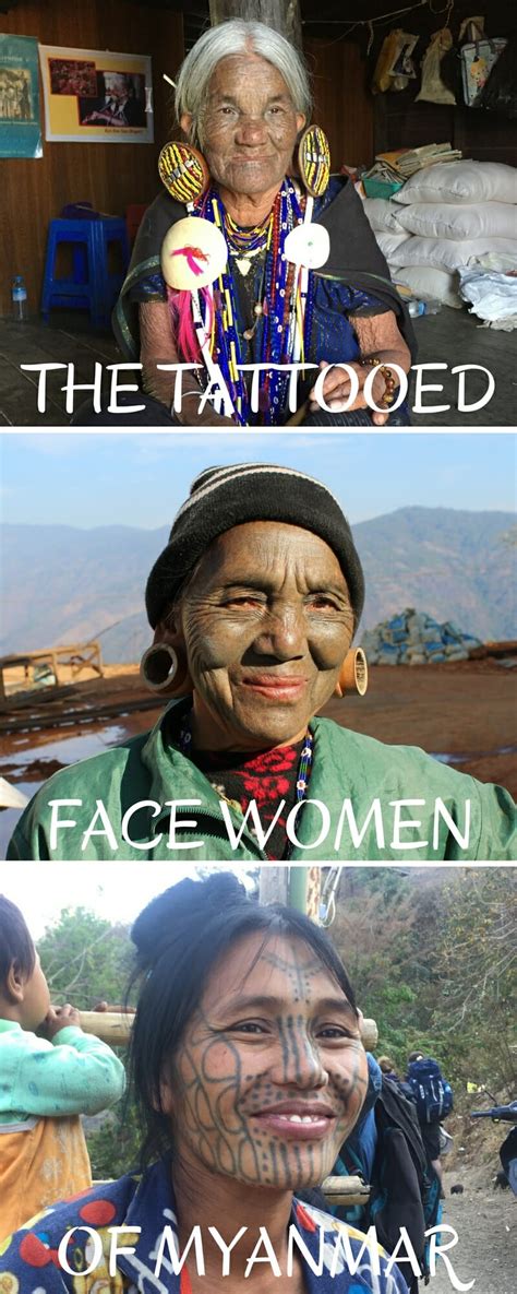 Visiting tattooed face women villages, Mindat - Myanmar