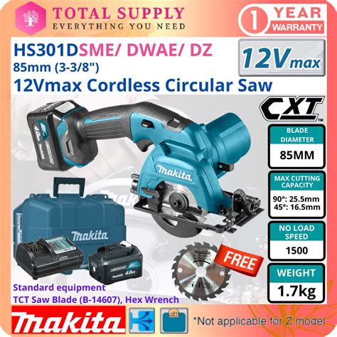 Hs D Makita Mm V Cordless Circular Saw Cxt Series