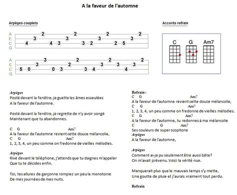 A la faveur de l automne Ukulélé Social Club de Picardie Ukulélé