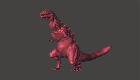 STL File SHINAGAWA KUN SHIN GODZILLA 3RD FORM ULTRA DETAILED STL KAIJU