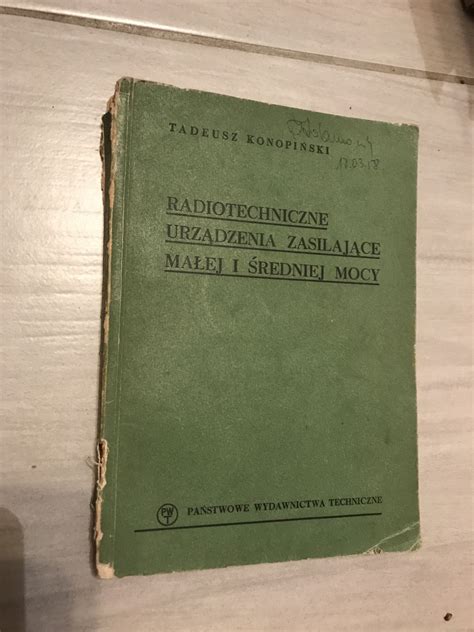 Radiotechniczne urządzenia zasilające 1957r Grodzisk Maz