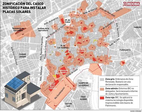 Placas Solares En El Centro Hist Rico De C Rdoba As Queda El Mapa