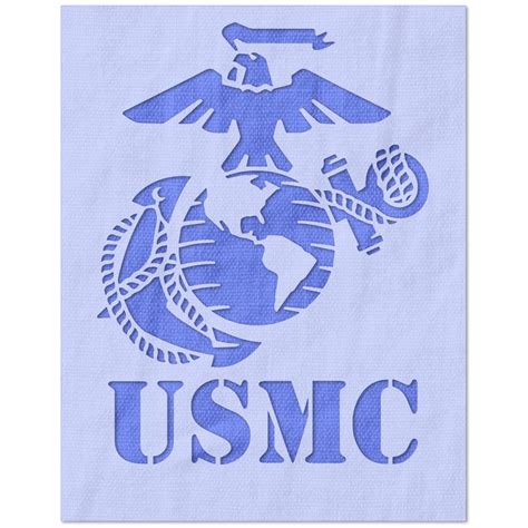 United States Marine Corps Logo Stencil in 2022 | Marine corps, United ...