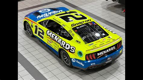 2023 Nascar Cup Series Champion Ryan Blaney Car at Team Penske with ...