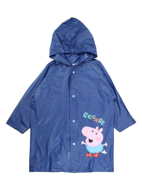 Peppa Pig Impermeable Gar On Imprim Peppa Pig Bleu Marine Kiabi