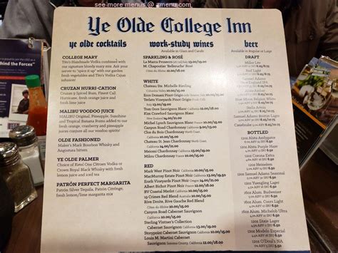 Online Menu of Ye Olde College Inn Restaurant, Kenner, Louisiana, 70062 - Zmenu