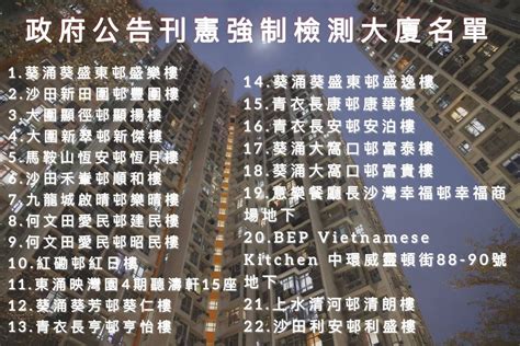 22大廈商場食肆納入強檢 多名患者居住或曾到訪 ｜大紀元時報 香港｜獨立敢言的良心媒體