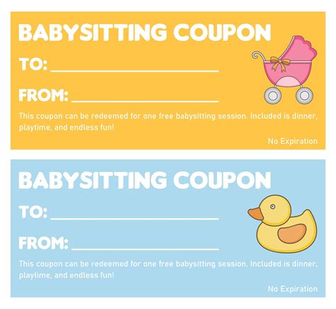 10 Best Printable Babysitting Voucher Template Pdf For Free At Artofit