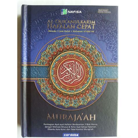 Jual Al Quran Hafalan Murajaah Metode Jam Hafal Halaman A Asli