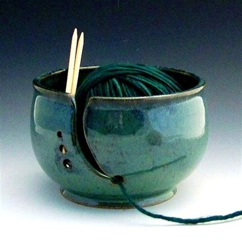 Craft Bowl Pottery Bowl Yarn Knitting Bowl Crochet Pottery Stoneware