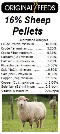 16% Sheep Pellets - Original Feeds