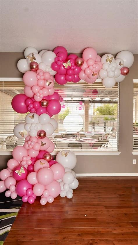 Balloon Arch in pink shades!! | Pink balloons, Ballon garland, Winter ...