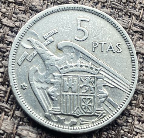 MONEDA ESPAÑA 1957 74 5 PESETAS ESTRELLA VISIBLE FRANCO SPAIN eBay