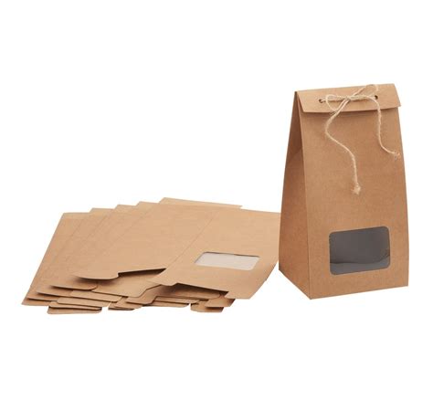 Boîtes cadeaux kraft VBS à fenêtre 6 pc Loisirs créatifs VBS Hobby