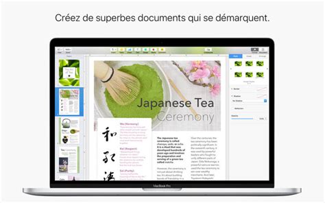 Mise Jour De Pages Numbers Et Keynote Pour Macos Et Ios