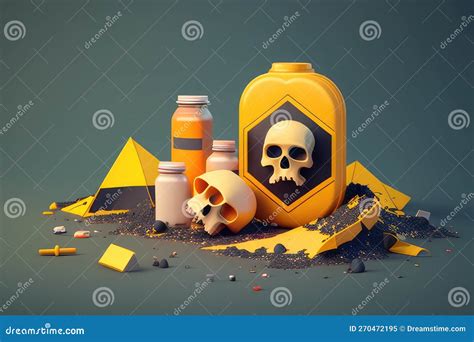 Toxic Dump: Site Filled With Hazardous Waste Materials, Illustrating ...