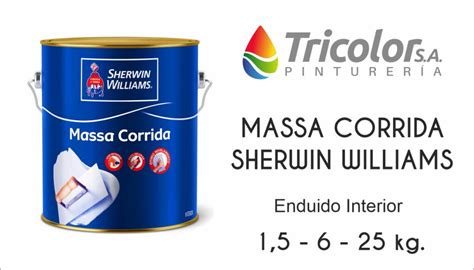 Massa Corrida Sherwin Williams Tricolor Sa