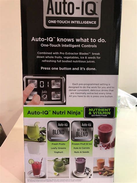 Bnib Off Ninja Nutri Blender Auto Iq One Touch Intelligence Tv