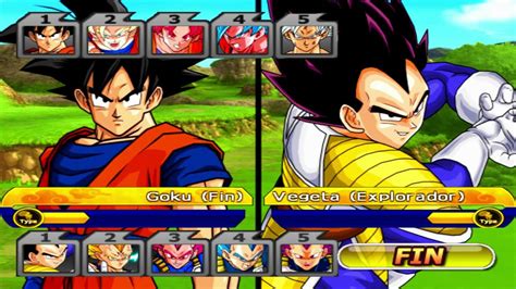 Goku Vs Vegeta Dragon Ball Z Budokai Tenkaichi 3 Latino Youtube