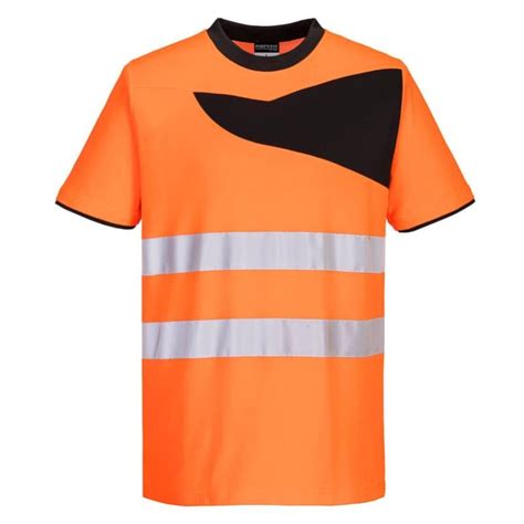 Portwest Tee shirt manches courtes haute visibilité PW2 Orange