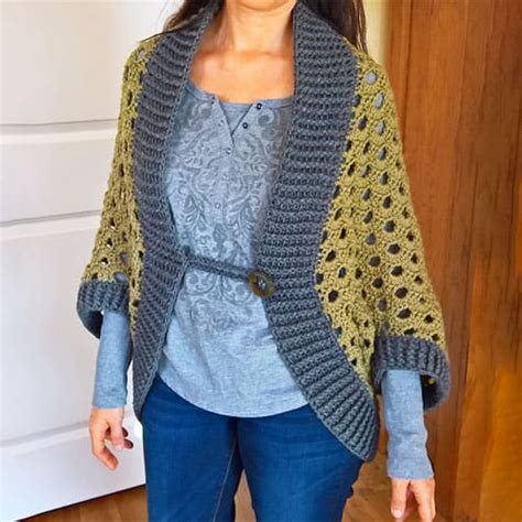 Cardigan Crochet Cocoon Shrug Pattern Free