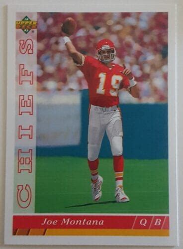 Joe Montana Upper Deck 1993 Card 460 Kansas City Chiefs