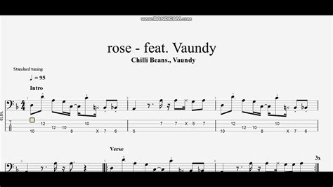 Rose Feat Vaundy Chilli Beans Vaundy Tab Youtube